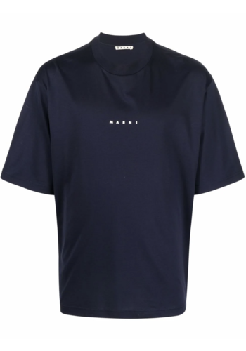 MARNI logo t-shirt blublack