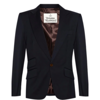 ONE BUTTON JACKET NAVY
