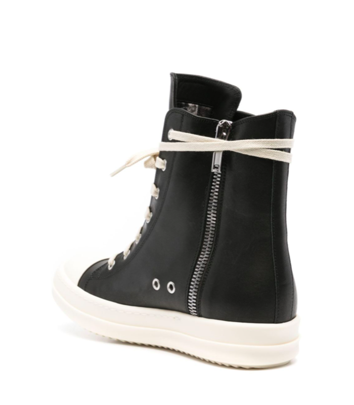 SCARPE IN PELLE BUMPER SNEAKERS BLACK/MILK/MILK