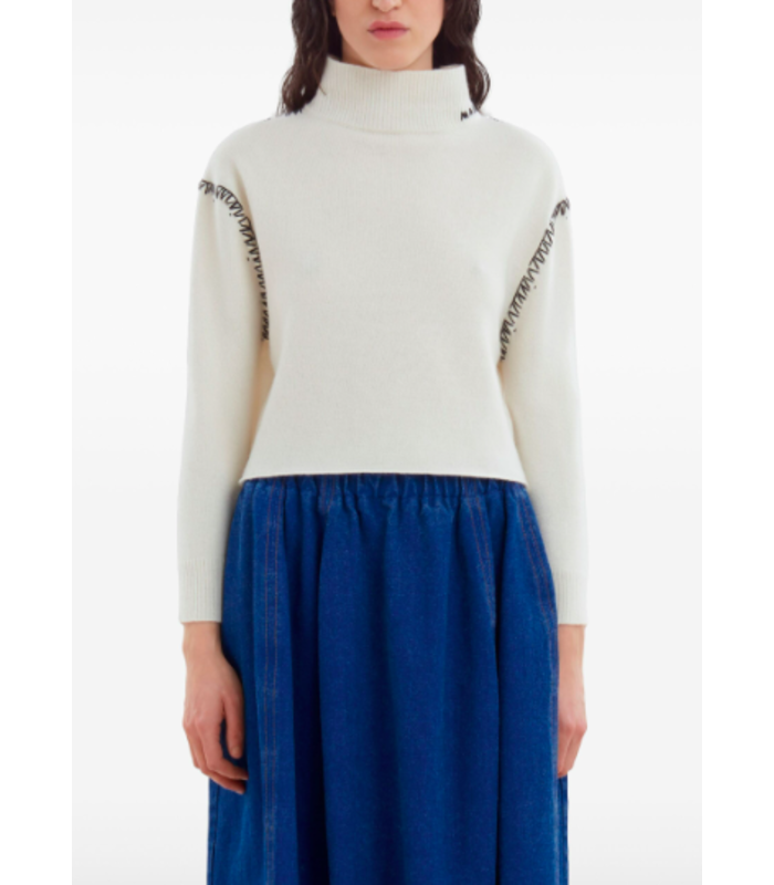 TURTLENECK SWEATER OFF WHITE