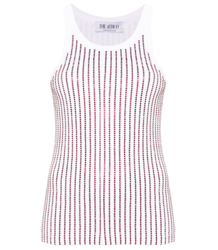 TOP WHITE/RED