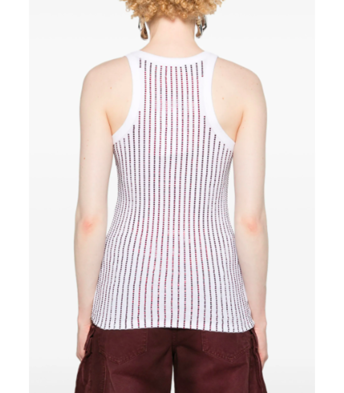 TOP WHITE/RED