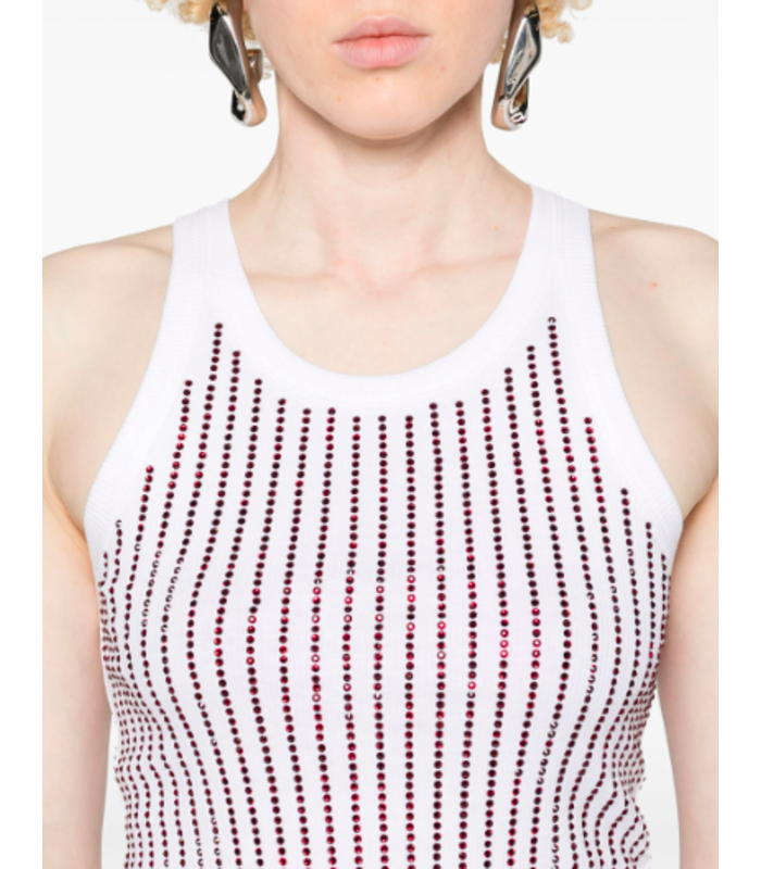 TOP WHITE/RED