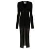 THE ATTICO MIDI DRESS BLACK DEGRADE THE ATTICO MIDI DRESS BLACK DEGRADE
