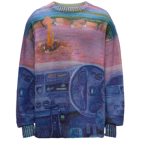 PRINTED JUMPER CORNFLOWER BLUE