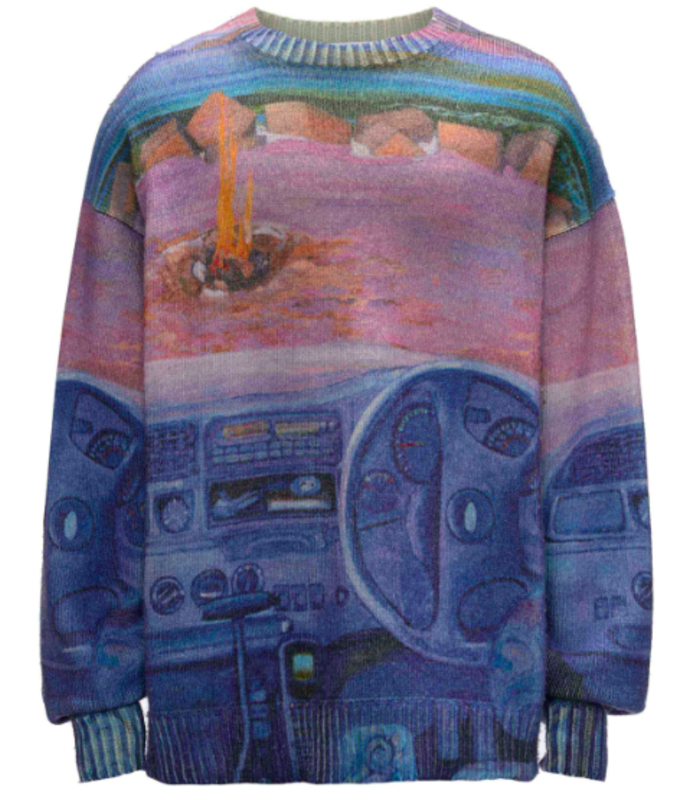 PRINTED JUMPER CORNFLOWER BLUE