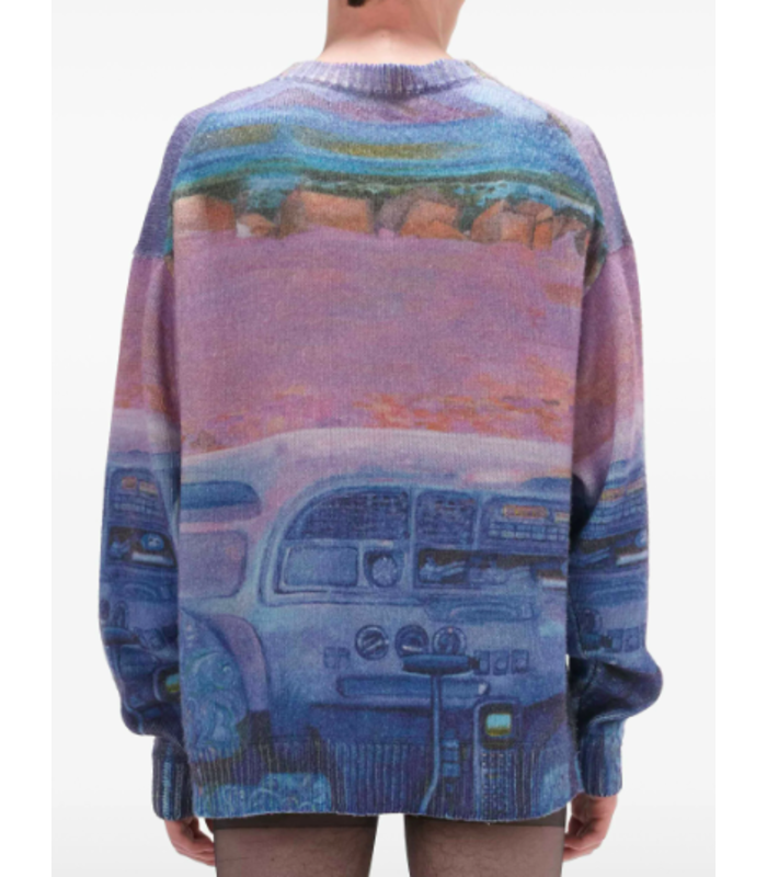 PRINTED JUMPER CORNFLOWER BLUE