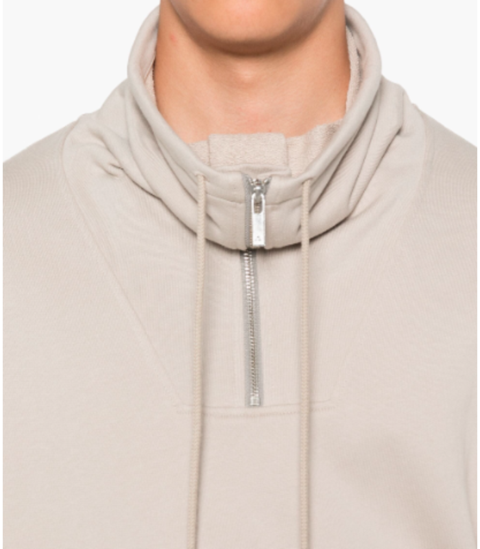 FUNNEL NECK SWEATER STONE