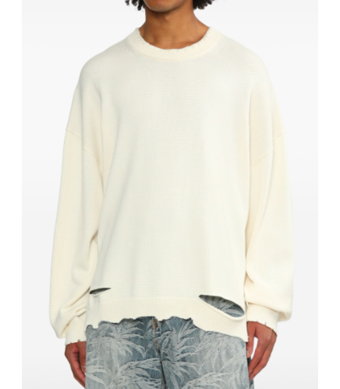 RIB CREWNECK IVORY