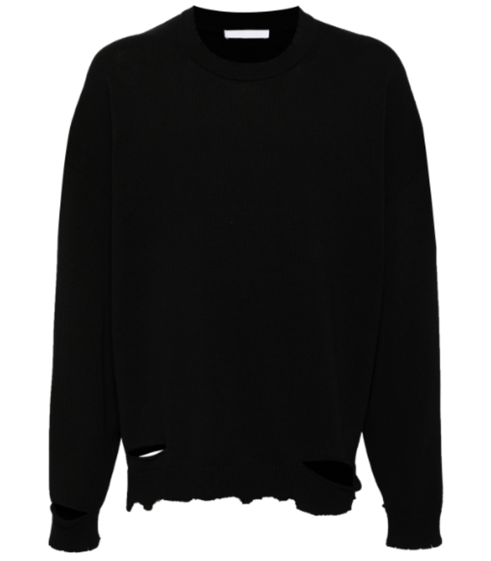 RIB CREWNECK BLACK