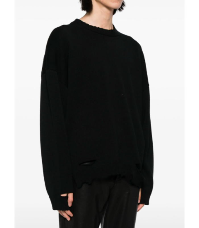RIB CREWNECK BLACK