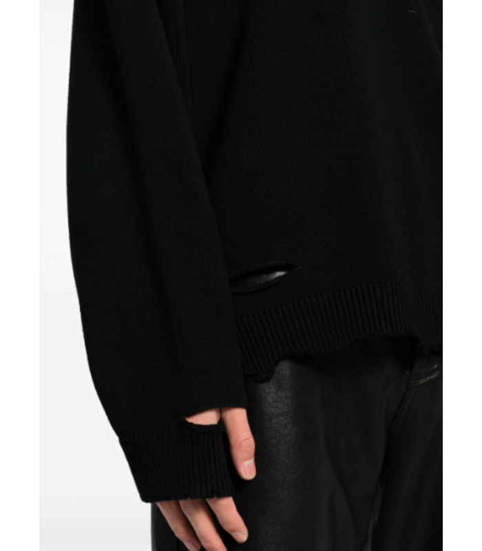 RIB CREWNECK BLACK