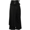 JUNYA WATANABE PLEATED SKIRT TROUSERS BLACK