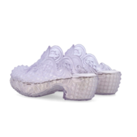 MELISSA COURT CLOG 35897 CLEAR/WHITE
