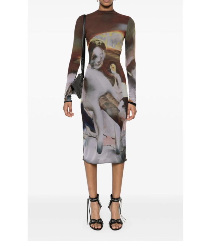 MESH ROBE SUNSET SEES Dress