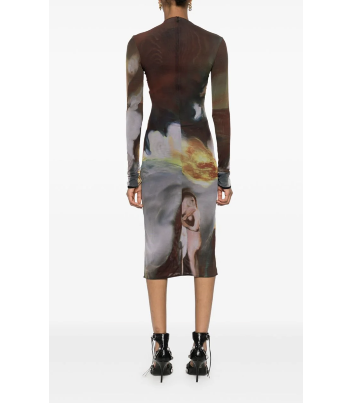 MESH ROBE SUNSET SEES Dress