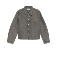 CUT REBIRTH JACKET OLIVE PIGMENT COATED WEAVE