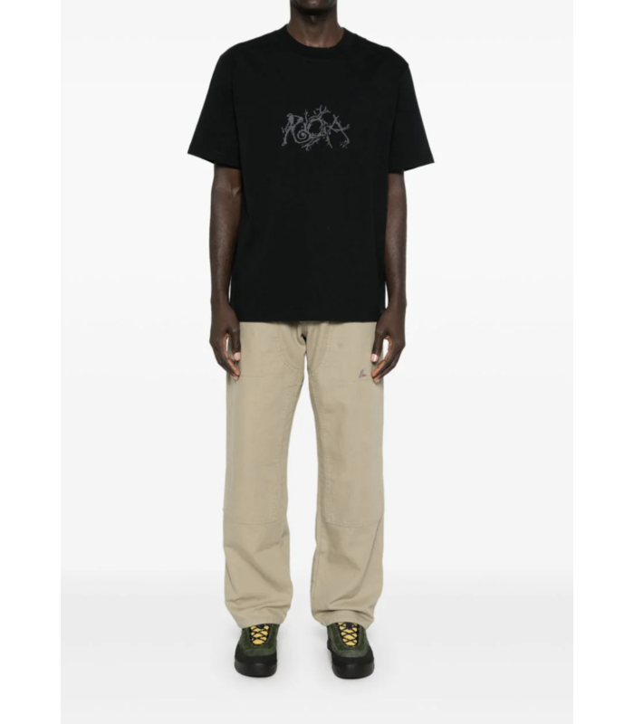 Graphic Boxy Tee Black