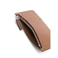 ZIPPED CARD CASE BROWN