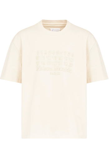 MAISON MARGIELA numbers t-shirt beige