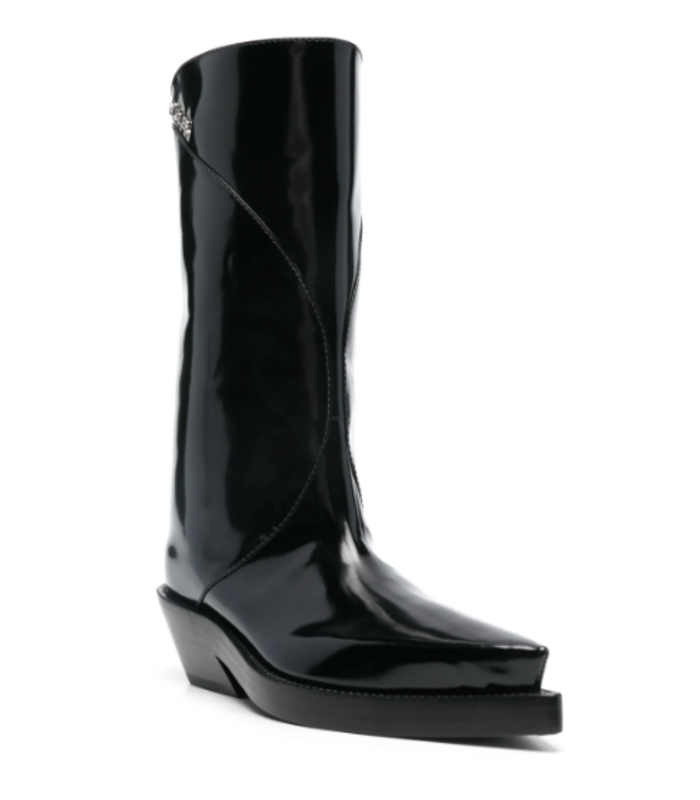 SANTIAG BOOT BRUSHED CALF BLACK