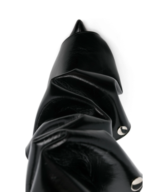 SNAP BOOTS CRACKELED BLACK