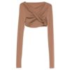 RICK OWENS LILIES JADE LS CROP TAN
