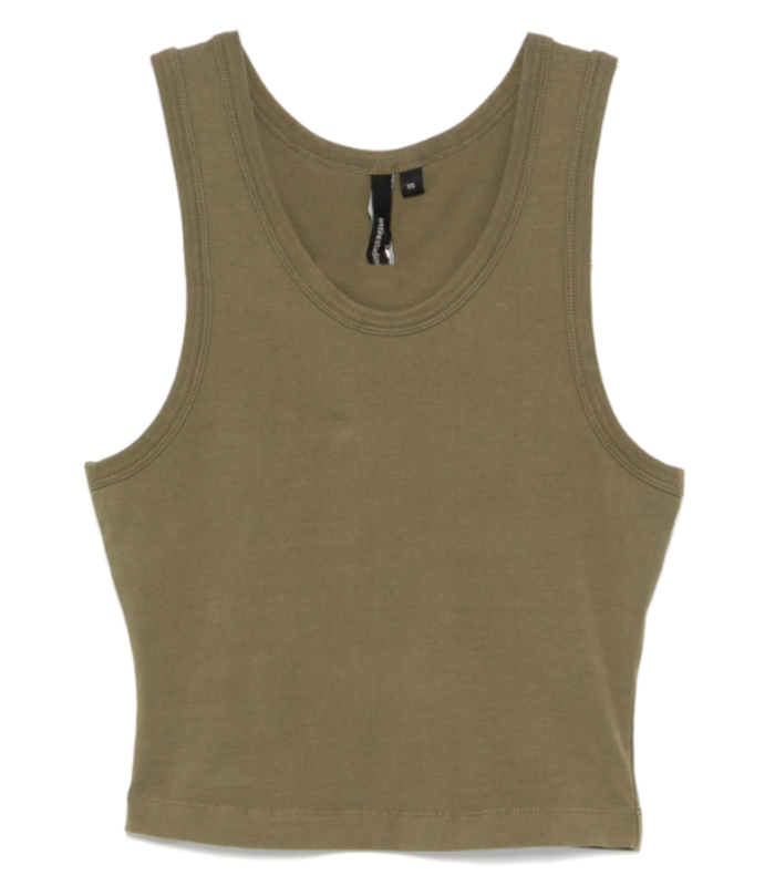 CROPPED TANK MILITARY