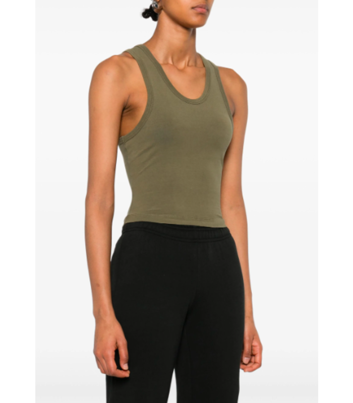 CROPPED TANK MILITARY