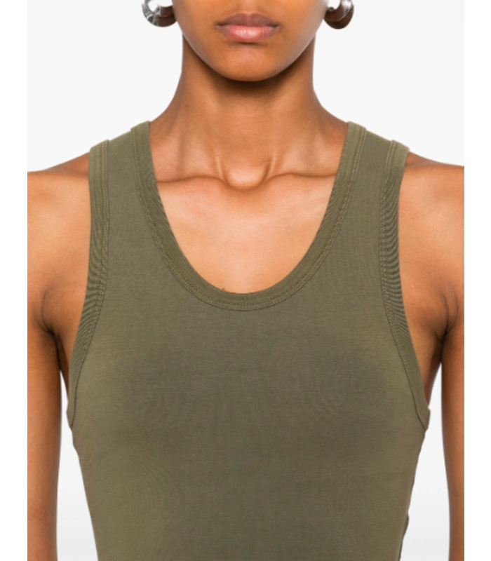 CROPPED TANK MILITARY
