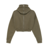 ENTIRE STUDIOS CROPPED FULL ZIP MILITARY ENTIRE STUDIOS CROPPED FULL ZIP MILITARY
