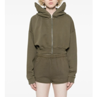 CROPPED FULL ZIP MILITARY