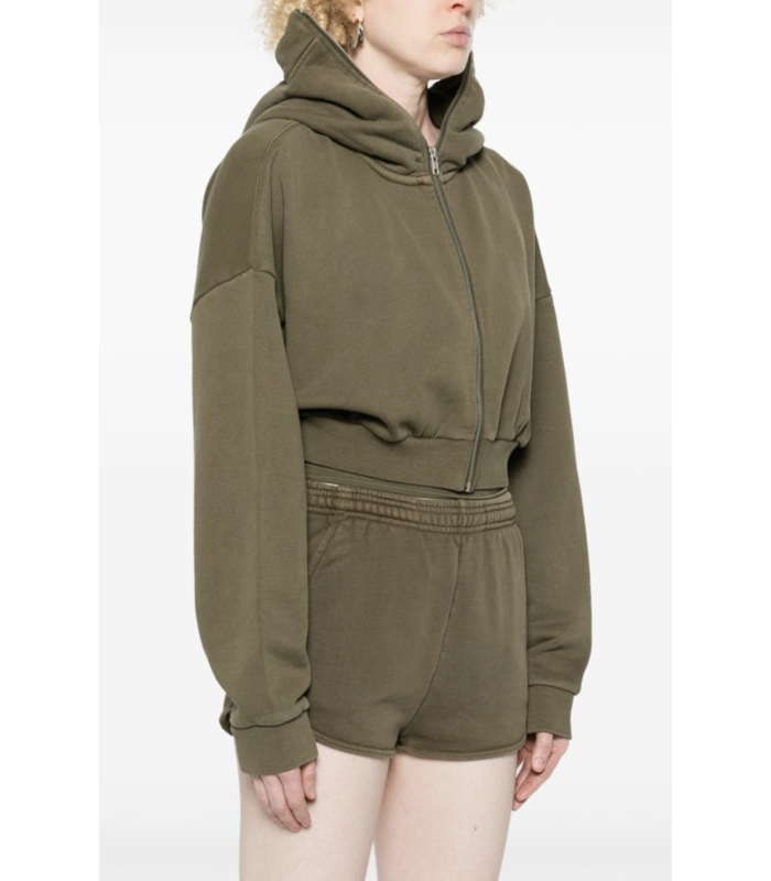 CROPPED FULL ZIP MILITARY
