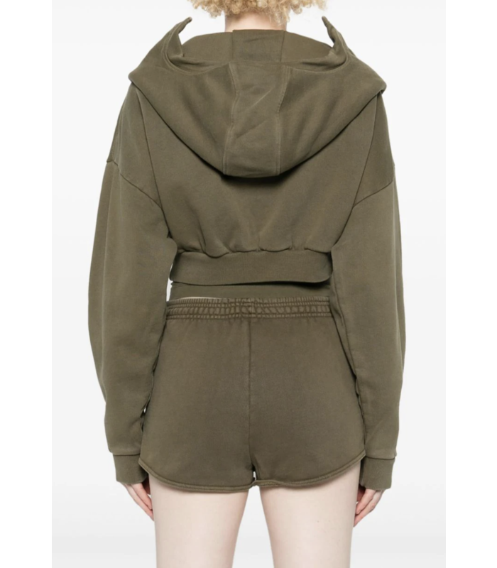 CROPPED FULL ZIP MILITARY