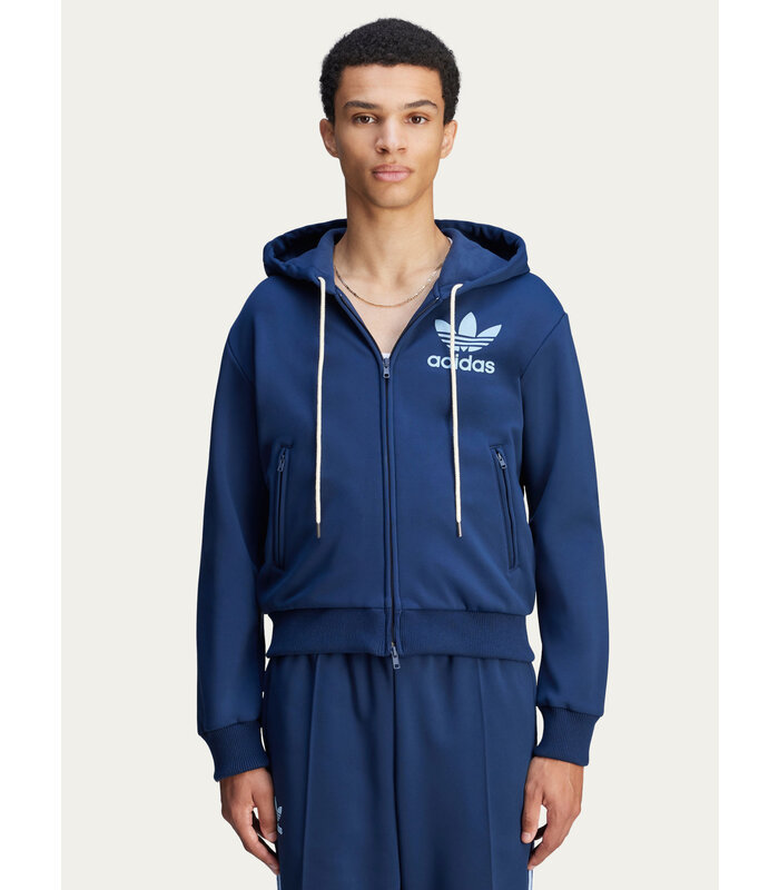 WALES BONNER TRACK HOODIE COLLEGIATE NAVY
