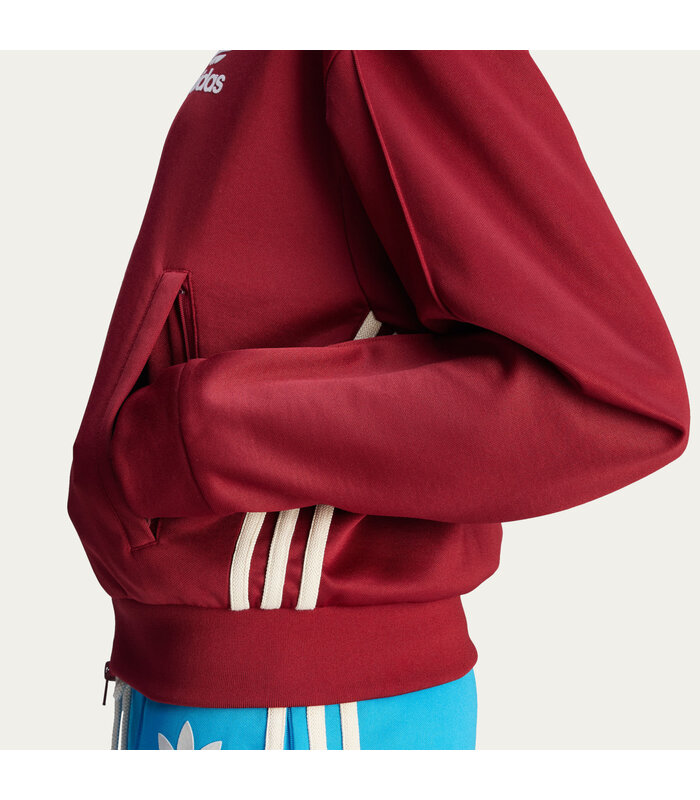 WALES BONNER W TRACK TOP COLLEGIATE BURGUNDY