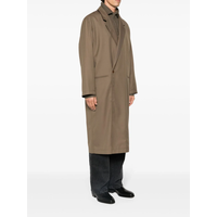 ASYMMETRIC COAT TAUPE MELANGE