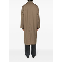 ASYMMETRIC COAT TAUPE MELANGE