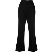 COMPACT WOOL GRAIN DE POUDRE TROUSER 01 BLACK