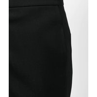 COMPACT WOOL GRAIN DE POUDRE TROUSER 01 BLACK