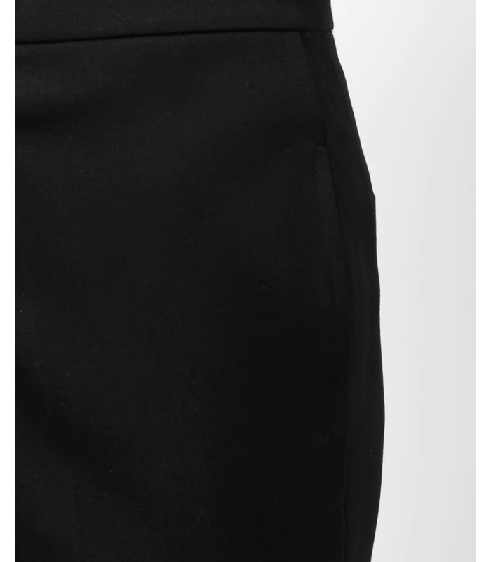 COMPACT WOOL GRAIN DE POUDRE TROUSER 01 BLACK