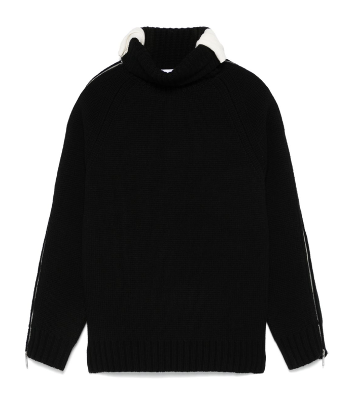 SUITCASE T NECK WOOL Black