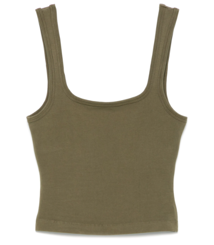 SQUARE NECK TANK MILITARY