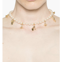 ANGLO PEARL NECKLACE GOLD / CREAMROSE PEARL