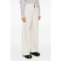 HUGE DETAIL DENIM PANTS WHITE