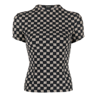 LYCRA MONOGRAM T-SHIRT BLACK/BEIGE