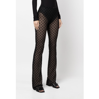 MISBHV MESH MONOGRAM TROUSERS BLACK