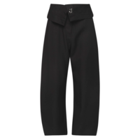 FOLD OVER TROUSERS BLACK