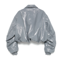 ENAMEL BLOUSON GRAY