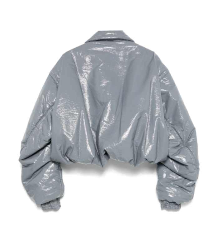 ENAMEL BLOUSON GRAY